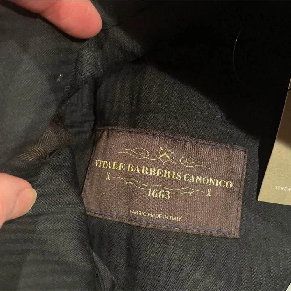NWT J.Crew Crosby Classic-Fit Suit Pant 38x32 Brown Lightweight Italian Wool